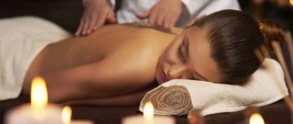 Professional woman making spa treatment Professional woman making spa treatment
