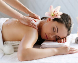 Beauty. Girl in the spa salon